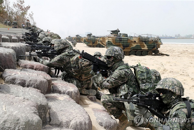 합동상륙훈련. [연합뉴스]